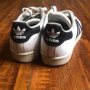 White Shell toe Adidas